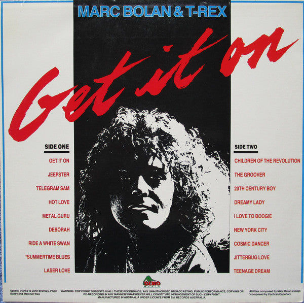 Marc Bolan & T-Rex* : Get It On (LP, Comp)