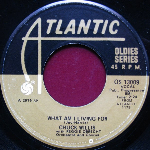 Chuck Willis : Hang Up My Rock And Roll Shoes / What Am I Living For (7", RE)