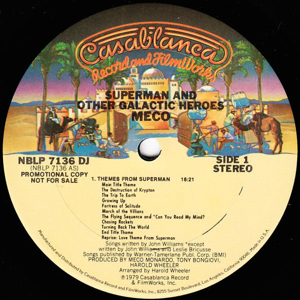 Meco Monardo : Superman And Other Galactic Heroes (LP, Album, Promo, Ter)