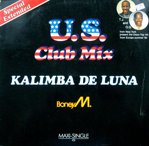 Boney M. : Kalimba De Luna (Special Extended U.S. Club Mix) (12", Maxi, Bla)