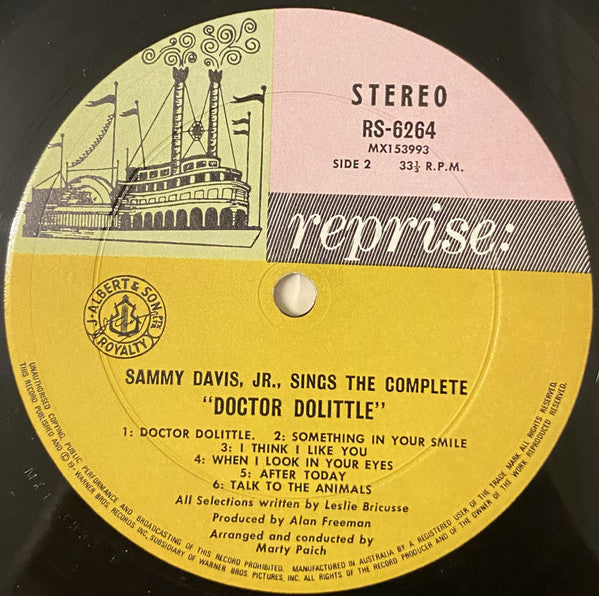 Sammy Davis Jr. : Sings The Complete "Dr. Dolittle" (LP)