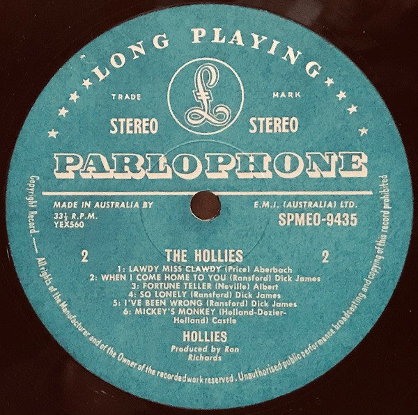 The Hollies : Hollies (LP, Album, RE)