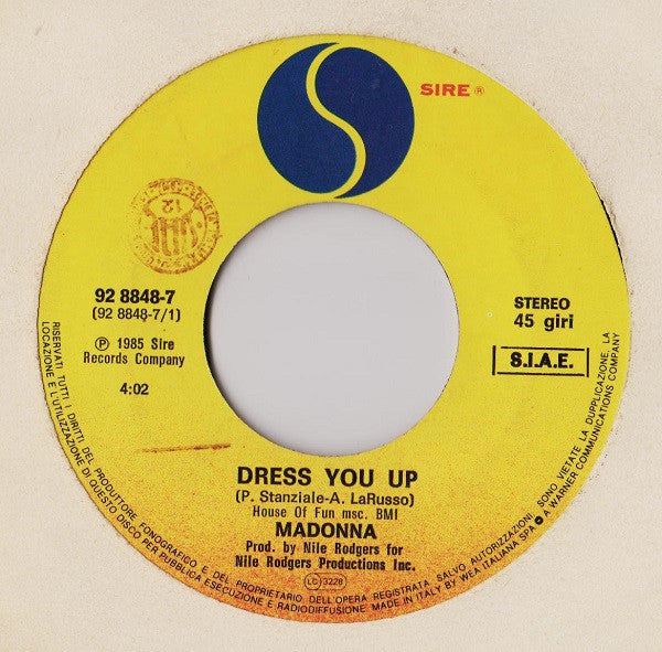 Madonna : Dress You Up (7")