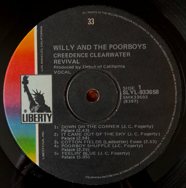 Creedence Clearwater Revival : Willy And The Poor Boys (LP, Album)