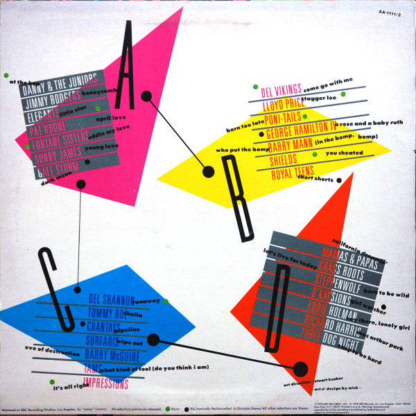 Various : At The Hop (A Collection Of Classic Oldies) (2xLP, Comp, Mono, San)