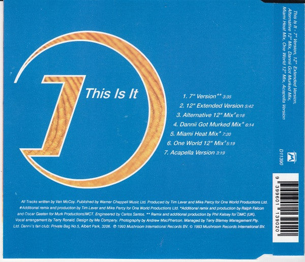 Dannii Minogue : This Is It (CD, Single)