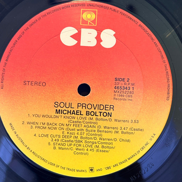 Michael Bolton : Soul Provider (LP)