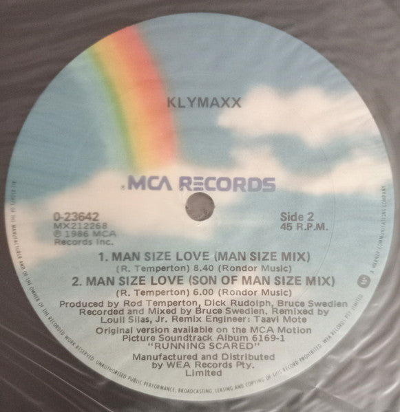 Klymaxx : Man Size Love (12", Single)