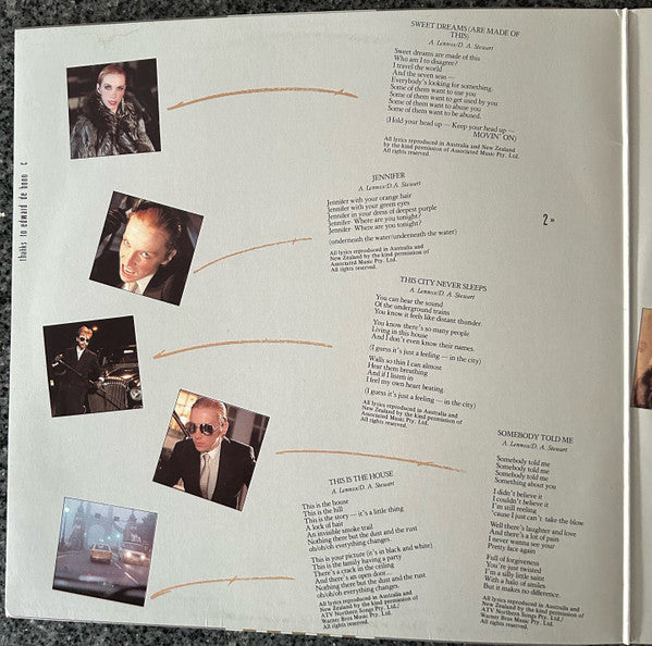 Eurythmics : Sweet Dreams (Are Made Of This) (LP, Album, Gat)