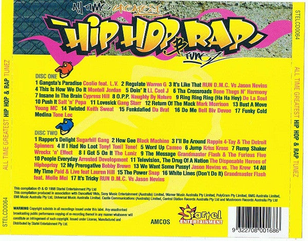 Various : All Time Greatest Hip Hop & Rap Tunez (2xCD, Comp)