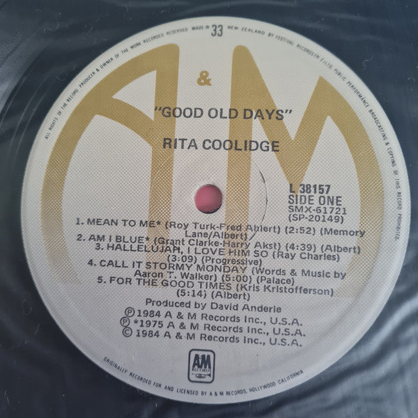 Rita Coolidge : Good Old Days (LP, Album)
