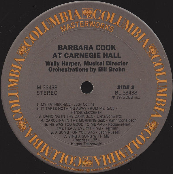 Barbara Cook : Barbara Cook At Carnegie Hall (LP)