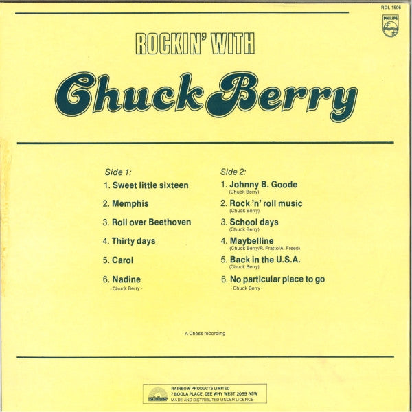 Chuck Berry : Rockin' With Chuck Berry (LP, Comp)