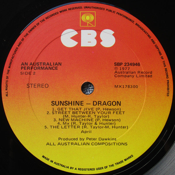 Dragon (5) : Sunshine (LP, Album)