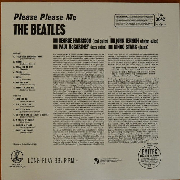 The Beatles : Please Please Me (LP, Album, RE)