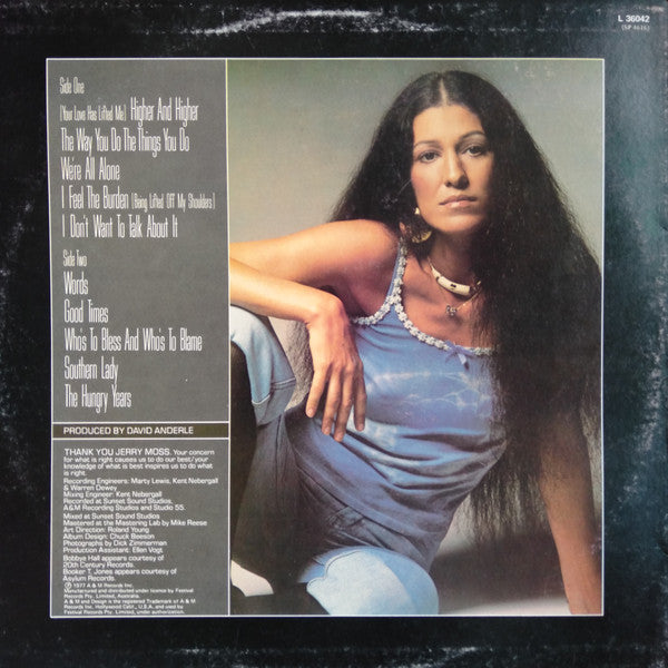 Rita Coolidge : Anytime... Anywhere (LP, Album)