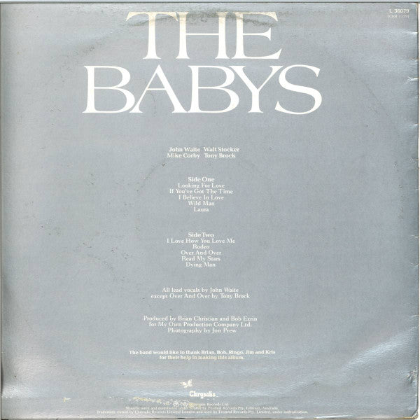 The Babys : The Babys (LP)