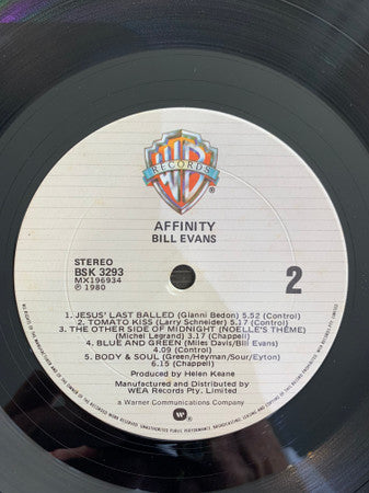 Bill Evans / Toots Thielemans : Affinity (LP, Album)