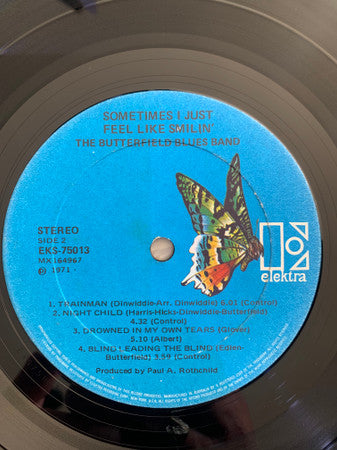 The Paul Butterfield Blues Band : Sometimes I Just Feel Like Smilin' (LP, Album)