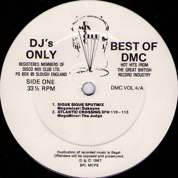 Various : Best Of DMC Vol. 4 (12", P/Mixed)