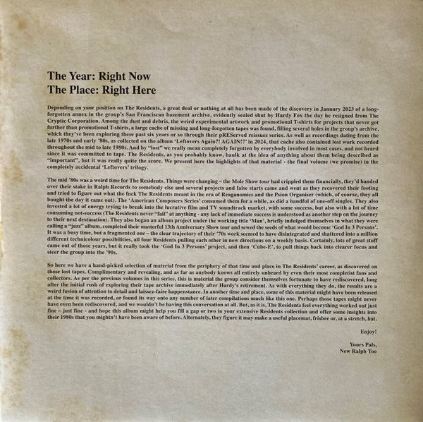 The Residents : Leftovers Again?! Again!?! (Again) (LP, Album, RSD, Ltd)