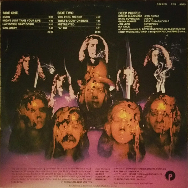 Deep Purple : Burn (LP, Album)