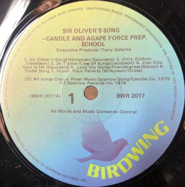 Candle (3) And Agape Force : Sir Oliver's Song: A Musical Adventure Teaching The Principles Of The Ten Commandments To All Ages (LP)