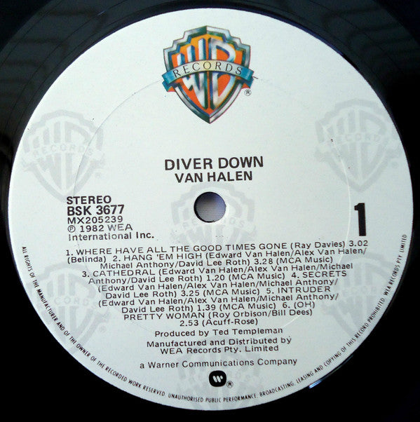 Van Halen : Diver Down (LP, Album)