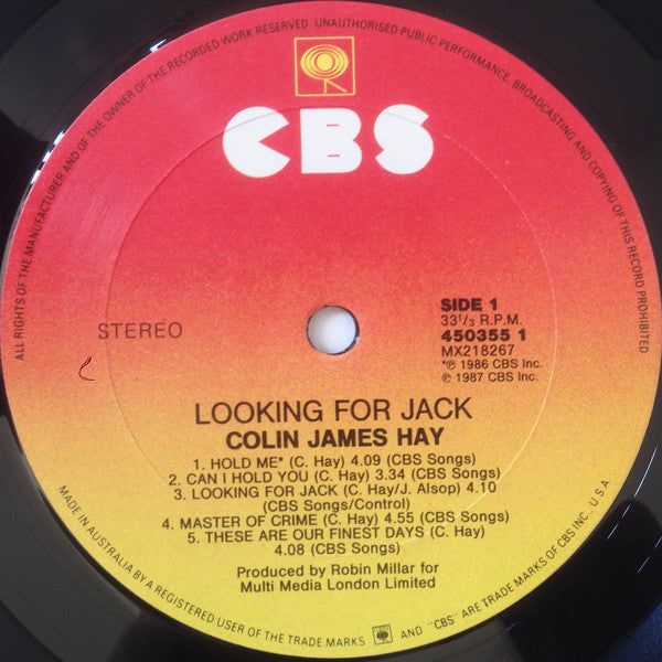 Colin Hay : Looking For Jack (LP, Album)