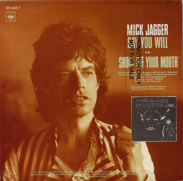 Mick Jagger : Say You Will (7", Single)