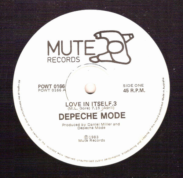 Depeche Mode : Love In Itself (12", Single)
