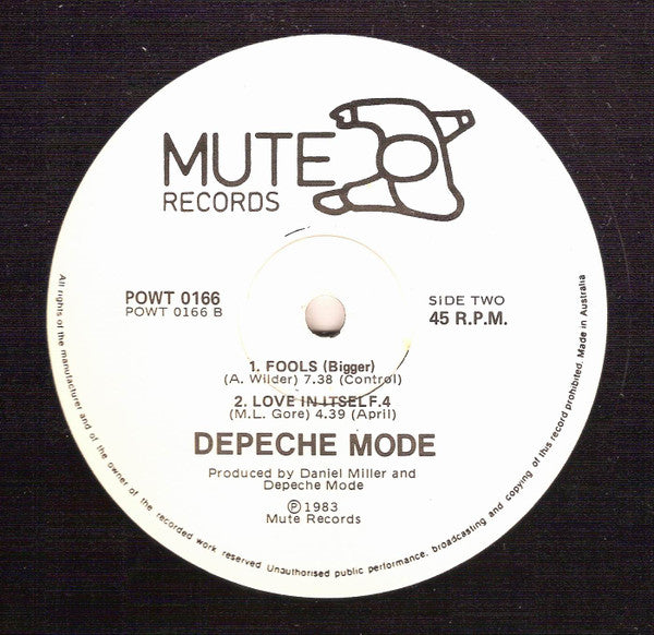 Depeche Mode : Love In Itself (12", Single)