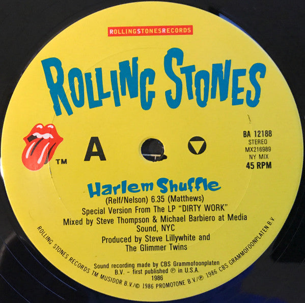 The Rolling Stones : Harlem Shuffle (12", Single)