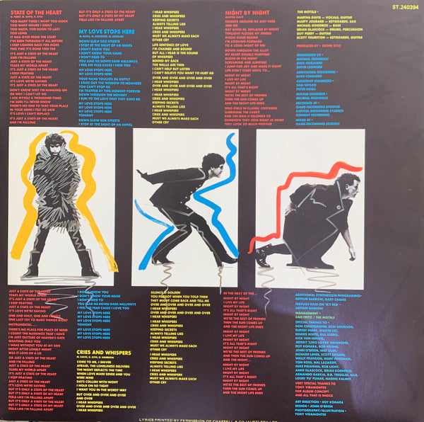 The Motels : Shock (LP, Album, Promo)