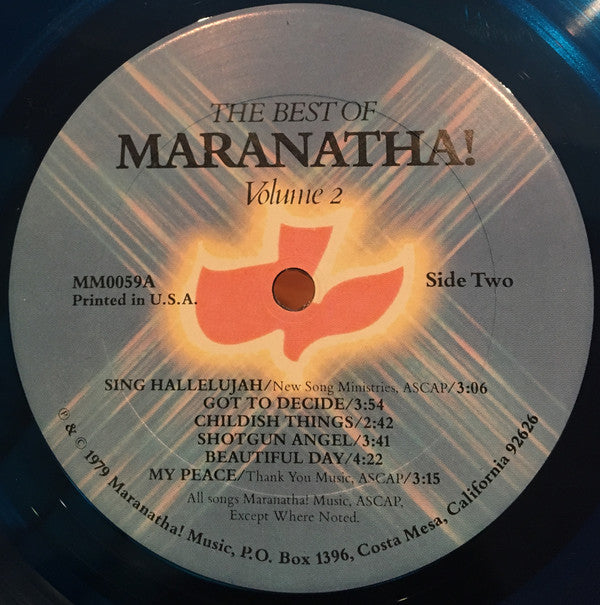 Various : The Best Of Maranatha! Volume 2 (LP, Comp, Blu)
