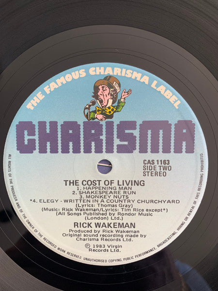 Rick Wakeman : Cost Of Living (LP, Album)