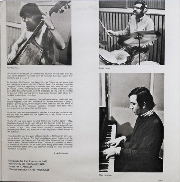 Stéphane Grappelli Quintet Featuring Bill Coleman (2) : Les Grands Classiques Du Jazz (2xLP, RE, Gat)