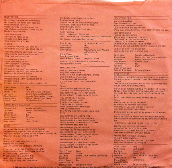 Sharon O'Neill : Words (LP, Album)