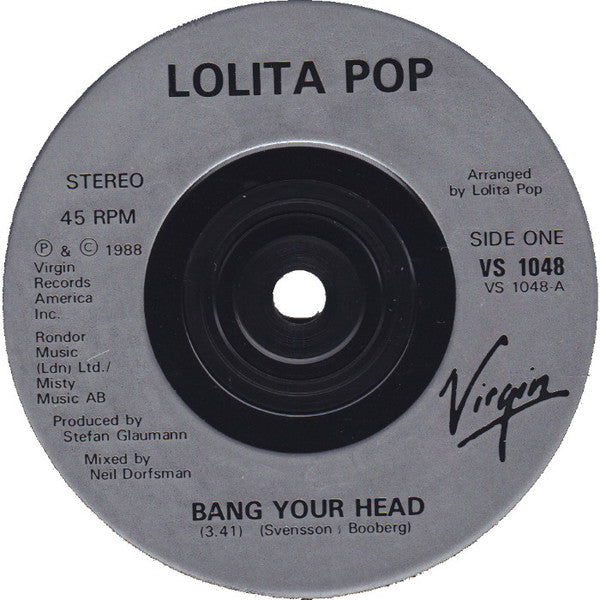 Lolita Pop : Bang Your Head (7", Single)