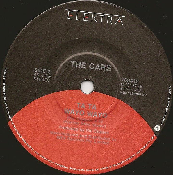 The Cars : You Are The Girl (7", Single)