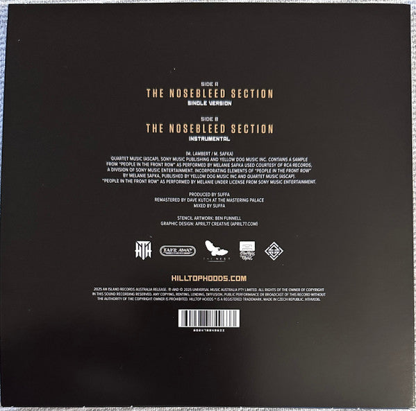 Hilltop Hoods : The Nosebleed Section (7", Single)