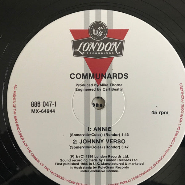 The Communards : Disenchanted (12", Single)