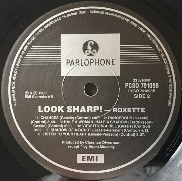 Roxette : Look Sharp! (LP, Album)