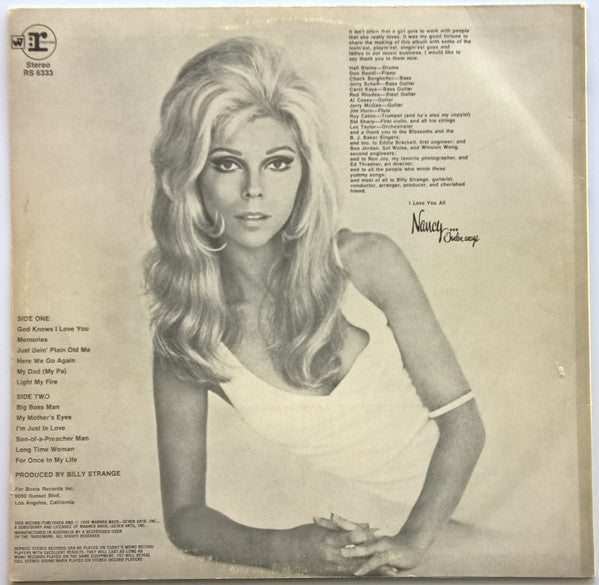 Nancy Sinatra : Nancy (LP, Album)
