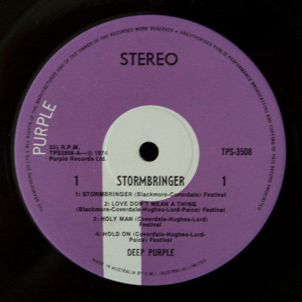 Deep Purple : Stormbringer (LP, Album)