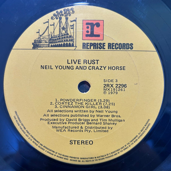 Neil Young & Crazy Horse : Live Rust (2xLP, Album)