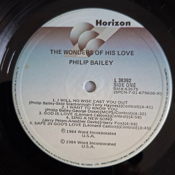 Philip Bailey : The Wonders Of His Love (LP, Album)