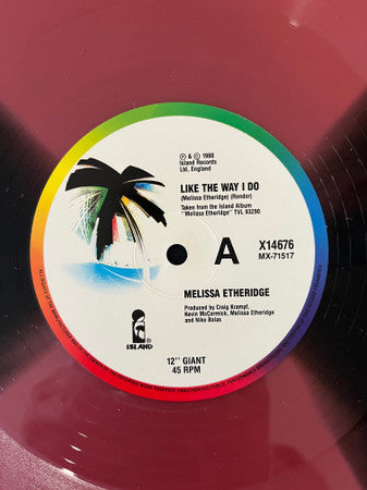 Melissa Etheridge : Like The Way I Do (12", Single, Ltd)