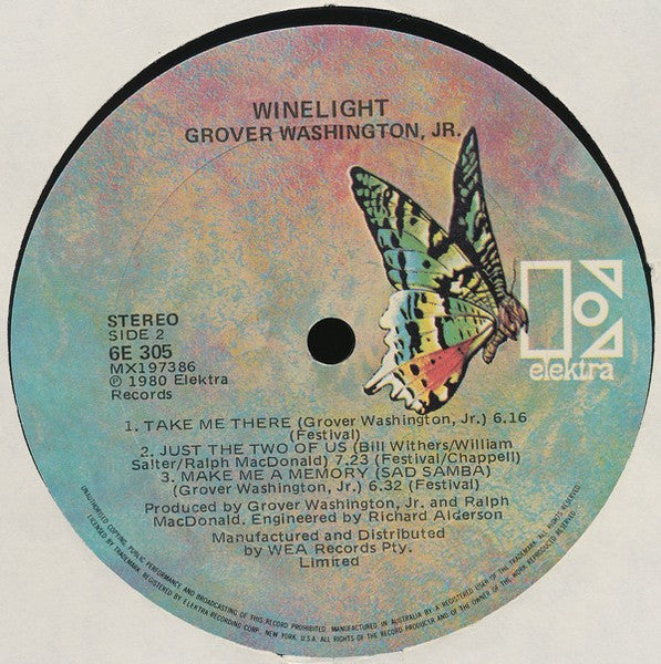 Grover Washington, Jr. : Winelight (LP, Album)