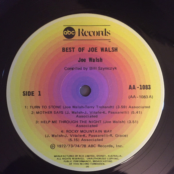 Joe Walsh : The Best Of Joe Walsh (LP, Comp)